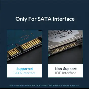 1 комплект 2,5-Дюймовый Внешний Корпус жесткого диска USB 3,0 5 Гбит/с Чехол Для жесткого Диска Адаптер Портативный Без Инструментов Для SATA HDD SSD - Изображение 2  