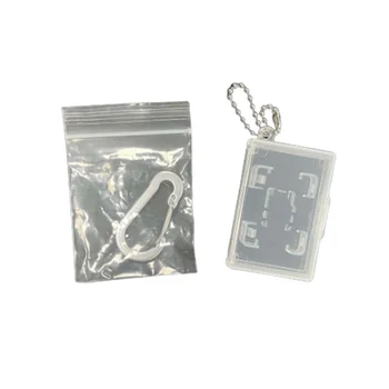 10 штук, Прозрачная коробка для ключей для переключателя, OLED-специальный карман для карт, Портативный держатель для хранения игровых карточек, карта Micro SD - Изображение 2  