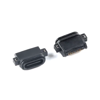 10шт 16-контактный водонепроницаемый разъем USB-порта Type C Разъем для зарядки, передачи данных, вывода на дисплей - Изображение 2  