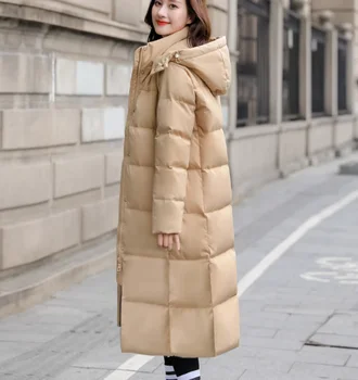 2023, Высококачественное модное свободное утолщенное пуховое пальто, зима - Изображение 2  