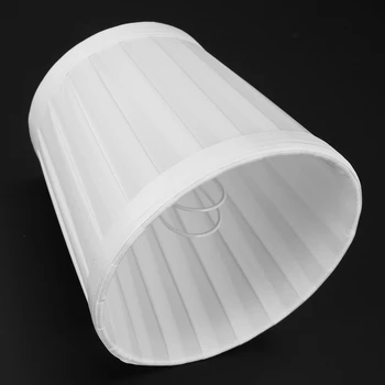 3X Винтажный тканевый абажур для настольной лампы, настольная кровать, держатель для лампы, люстра белая - Изображение 2  