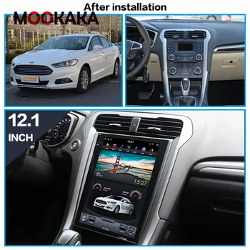 Android 11 8 + 256 ГБ Qualcomm Tesla Экран Для 2013-2018 Ford Mondeo Fusion MK5 Автомобильный Мультимедийный Плеер GPS Радио Стерео Головка - Изображение 2  