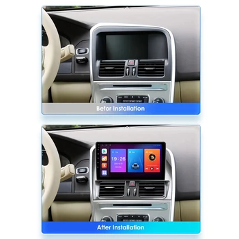 Автомагнитола Android 2 Din GPS-навигация для Volvo XC60 2008-2013 Мультимедийный видео-стереоплеер Беспроводной Carplay Auto BT - Изображение 2  
