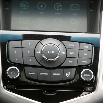 Автомобильный Центральный мультимедийный CD-плеер Панель управления переключателем для Chevrolet Cruze 2012-2015 Аксессуары для кнопок радиоуправления - Изображение 2  