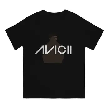 Винтажная футболка для мужчин, футболка из чистого хлопка с круглым воротом, Футболка A-Avici, футболка с коротким рукавом, графическая одежда - Изображение 2  