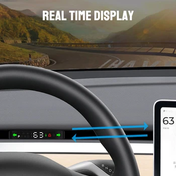 Головной дисплей автомобиля Индикатор Спидометра Дверная передача Индикатор торможения Для Tesla Модель 3 Y 2016-2023 Комплект цифровой сигнализации - Изображение 2  