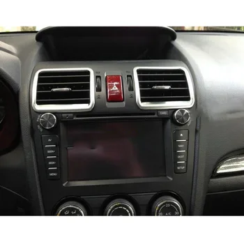 Для Subaru Forester 2013 2014 2015 2016 2017 2018 Автомобильный ABS Хромированный переключатель Вентиляционное Отверстие Панель управления кондиционером Отделка рамы - Изображение 2  