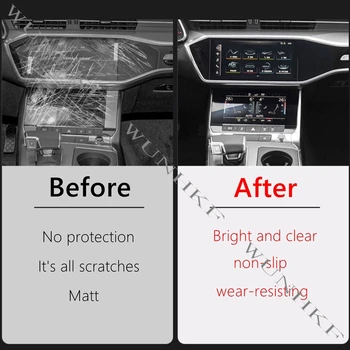 Для Volvo XC60 2018 2019 2020 2021 аксессуары Интерьер автомобиля Центральная консоль Переключение передач Приборная панель Навигационный экран Защитная пленка - Изображение 2  