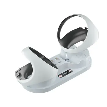 Для геймпада PS5 VR2 со светодиодной подсветкой, зарядное устройство для PSVR2, портативная ручка, двойное зарядное устройство для док-станции - Изображение 2  