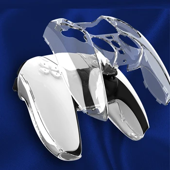 Жесткий корпус, прозрачный противоскользящий чехол для кожи контроллера, классный чехол для Sony Ps5 Slim Gamepad Controlle - Изображение 2  