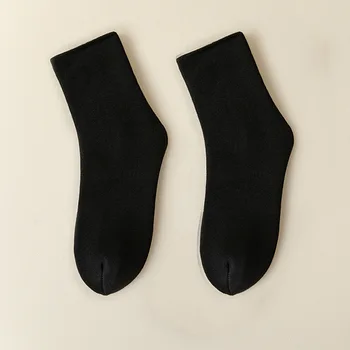 зимние носки мужские утепленные теплые зимние носки Корейская версия мужских универсальных носков до середины икры, зимние носки в пол - Изображение 2  