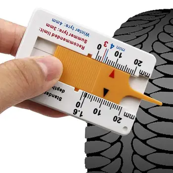 Измеритель глубины протектора 0-20 мм для автомобильных шин Измеритель толщины шин Инструменты для определения износа автомобильных шин Измерение глубины - Изображение 2  