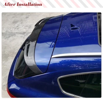 Карбоновый задний спойлер багажника на крыше автомобиля, выступ крыла на окне для внедорожника Maserati Levante 2016 - 2019 Карбоновый спойлер - Изображение 2  