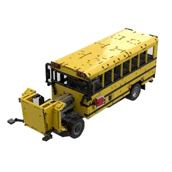Классический MOC-63570 Школьный автобус 23 местный высокого класса реставрационные детали 2929ШТ сращивание модели игрушки для взрослых и детей подарок на день рождения - Изображение 2  