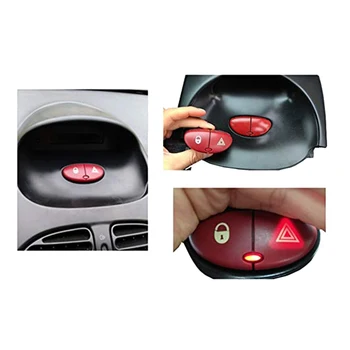 Кнопка включения аварийной мигалки, кнопка включения опасного освещения для Peugeot 206 207 Citroen C2 6554L0 96403778JK - Изображение 2  