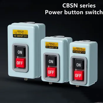 Кнопочный выключатель питания, трехфазный пусковой выключатель переменного тока 380 В 15A 3P 2,2 кВт TBSN-315 - Изображение 2  