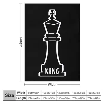король шахмат шахматная фигура король Пледов Одеяла Для Диванов диван манга - Изображение 2  
