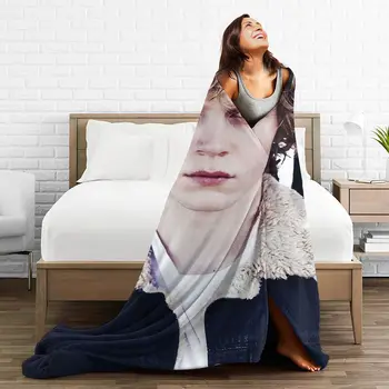 Милые одеяла киноактера Эвана Питерса, флисовые весенне-осенние многофункциональные супер мягкие пледы для дома, коврик для автомобиля - Изображение 2  