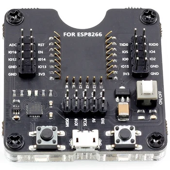 Модули тестовой стойки PCB Programming Device Black ESP8266 Поддерживают ESP-12S, ESP-07S и другие модули - Изображение 2  