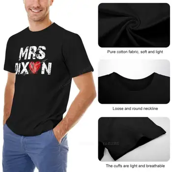 мужская хлопчатобумажная футболка Миссис Диксон? Футболка индивидуальные футболки аниме плюс размер топы большие и высокие футболки для мужчин черная футболка - Изображение 2  
