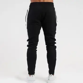 Мужские брюки Модные мужские демисезонные брюки полной длины с эластичным поясом, быстросохнущие с карманами, идеально подходящие для занятий спортом и отдыха, длинные - Изображение 2  