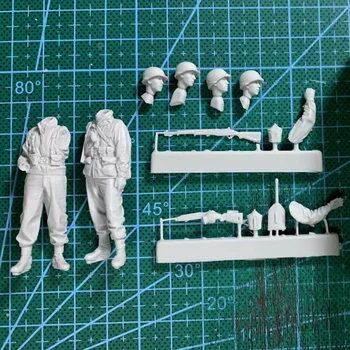 Набор Моделей Из Смолы в масштабе 1/35, моделирующий Персональную Микросцену US Infantry 2, Макет Сцены в Разобранном и Неокрашенном виде, Игрушки 
