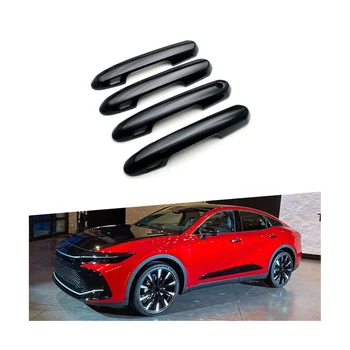 Наклейки Для Отделки Наружной Дверной Ручки Автомобиля для Аксессуаров Toyota Crown Crossover 2023 - Черный - Изображение 2  