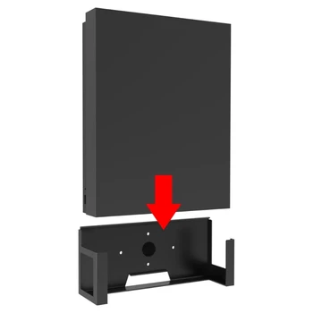 Настенное крепление для игровой консоли XB One X, вертикальная металлическая полка для настенного дисплея, компактный кронштейн-держатель, игровой аксессуар - Изображение 2  