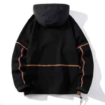 Осенне-Зимний Модный бренд Fat Man Plus Больших размеров, повседневный Свободный свитер с капюшоном и плюшевая теплая рубашка 13xl 190 кг - Изображение 2  