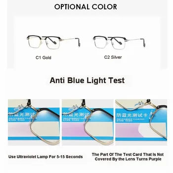 Очки Для Чтения Retangle Для Мужчин С Анти-Синим Светом, Очки Для Дальнозоркости, Мужские Компьютерные Очки По Рецепту, Eyewears + 1.0 ~ + 4.0 - Изображение 2  