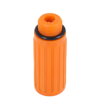 пластиковая масляная пробка диаметром 16 мм с наружной резьбой для воздушного компрессора оранжевого цвета - Изображение 2  