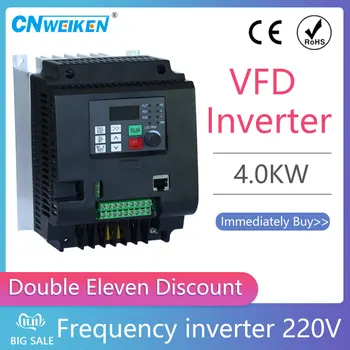 Преобразователь частоты 220V 380V 1.5kw 2.2kw 4kw Однофазный в 380V/415V 3-фазный Выходной преобразователь частоты VFD - Изображение 2  