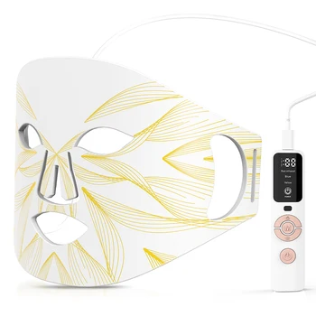 Профессиональная маска для красоты кожи профессионального использования 4 цветов led light bendable facial beauty skin mask - Изображение 2  
