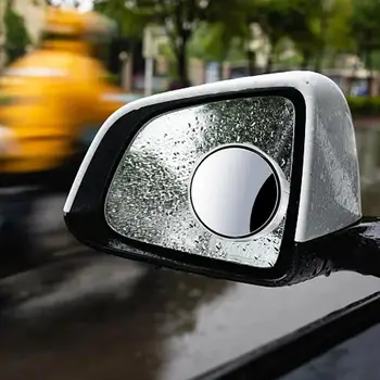 Регулируемое Автомобильное Зеркало 2ШТ Противотуманное Поворотное Зеркало Заднего Вида Круглое Автомобильное Зеркало Для Дождливых и Туманных Дней IP65 Водонепроницаемая Сторона - Изображение 2  