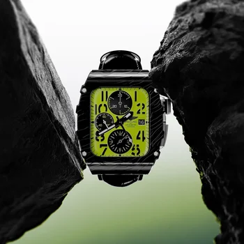 Роскошный Комплект Модификации Для Apple Watch 45 мм 44 мм Корпус Из нержавеющей Стали Для iWatch 9 8 7 6 5 SE Кожаный ремешок с Пуговицей-бабочкой - Изображение 2  