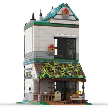 Техническая модель Moc Bricks City Street View, Классический Таунхаус, Модульные строительные блоки, Подарочные игрушки для детей, наборы для сборки своими руками - Изображение 2  