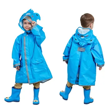Уличное детское пончо от дождя, куртка с капюшоном, дождевик для девочек и мальчиков, 3D мультяшный водонепроницаемый дождевик, детский дождевик для путешествий в дождливую погоду - Изображение 2  