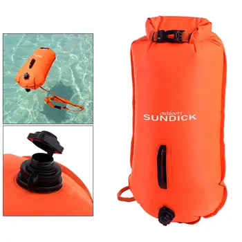 Универсальный буй для плавания для взрослых и детей - плавающая сухая сумка для серфинга, каякинга, снорклинга - Выбирайте цвета - Изображение 2  
